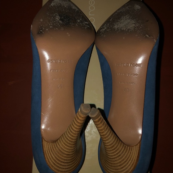 Sergio Rossi Denim Heels 41 - Picture 6 of 8
